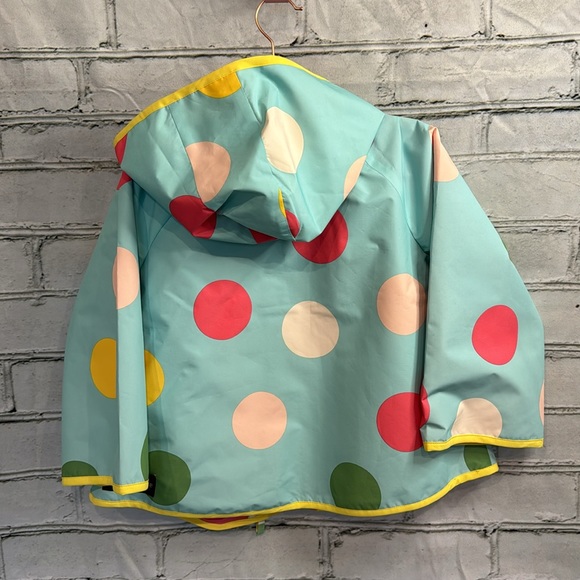 Matilda Jane Polka Dot Vinyl and Cotton Hooded Raincoat Size 6 (1of2) - Picture 4 of 6